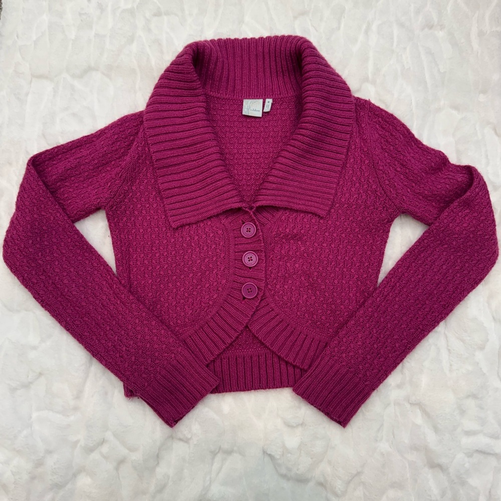 Tildon Women's Pink Sweater with Shawl Collar